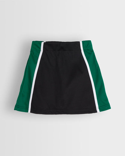 Girls Black-Green Games Skort