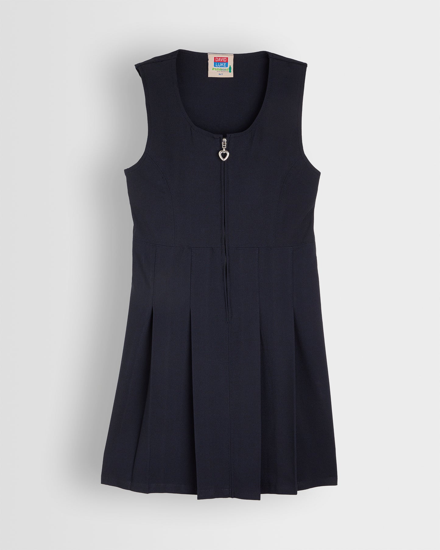 Girls Navy Pinafore