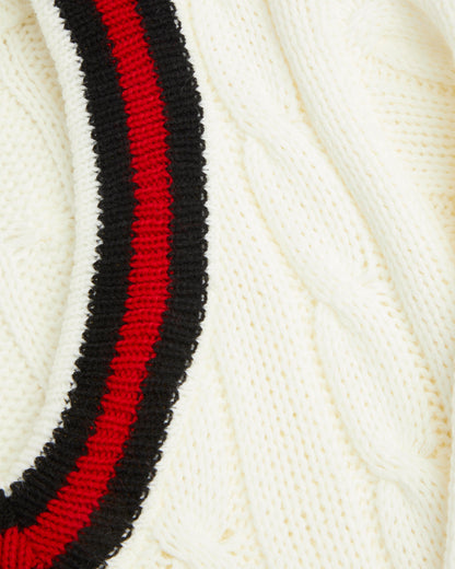 Unisex Cream Cricket Jumper