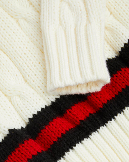 Unisex Cream Cricket Jumper