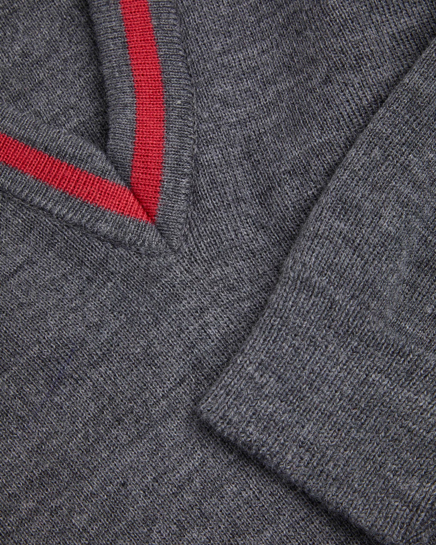 Unisex Grey V Neck Pullover