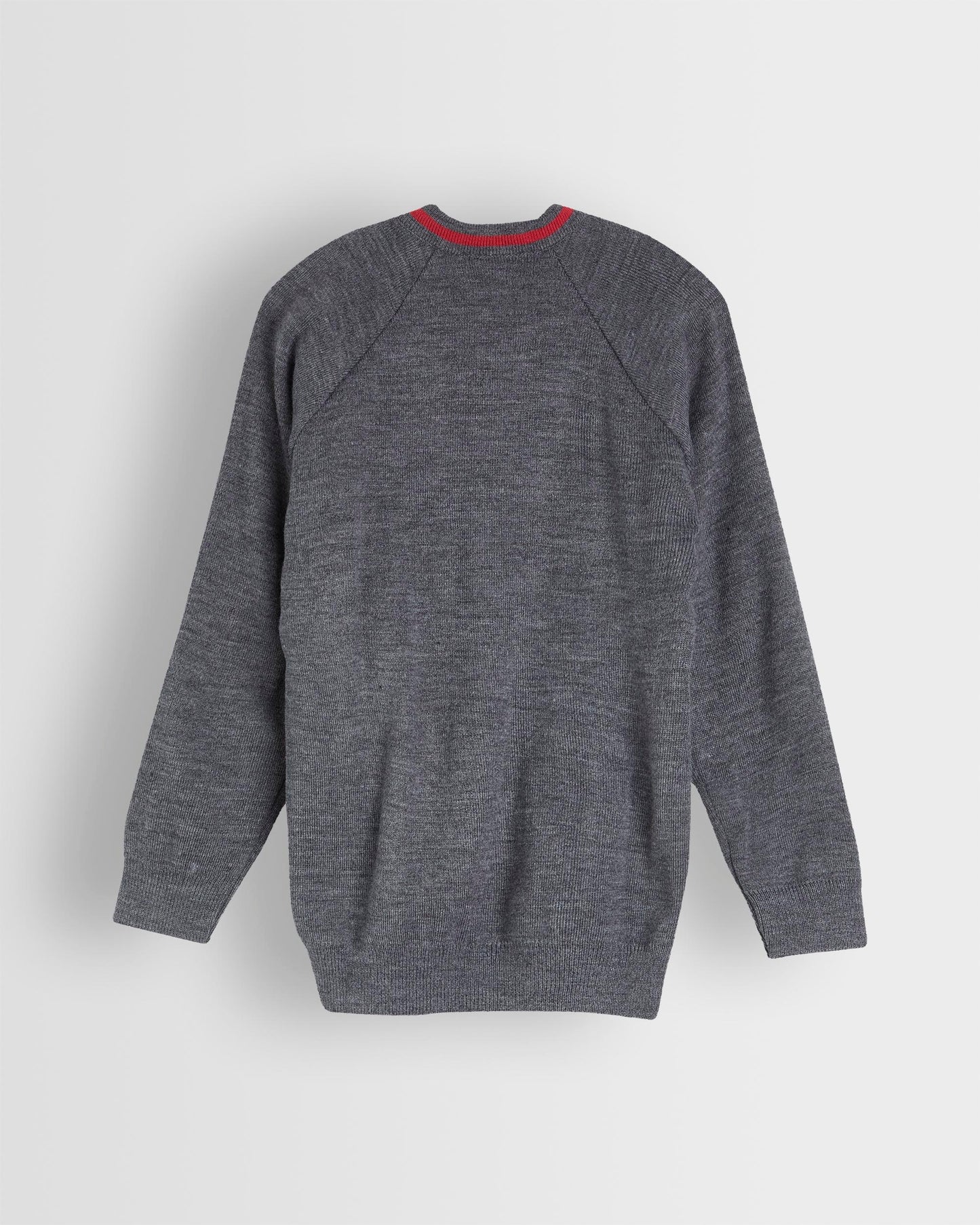 Unisex Grey V Neck Pullover