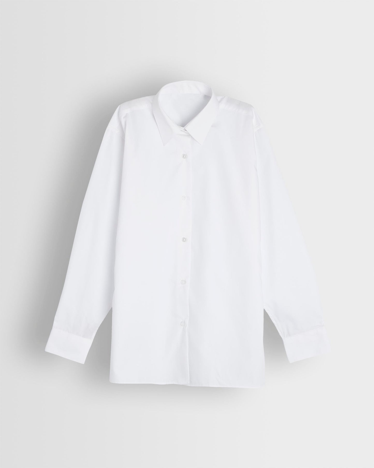 Girls White Long Sleeved Blouse- Pack of 2