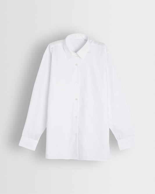 Girls White Long Sleeved Blouse- Pack of 2