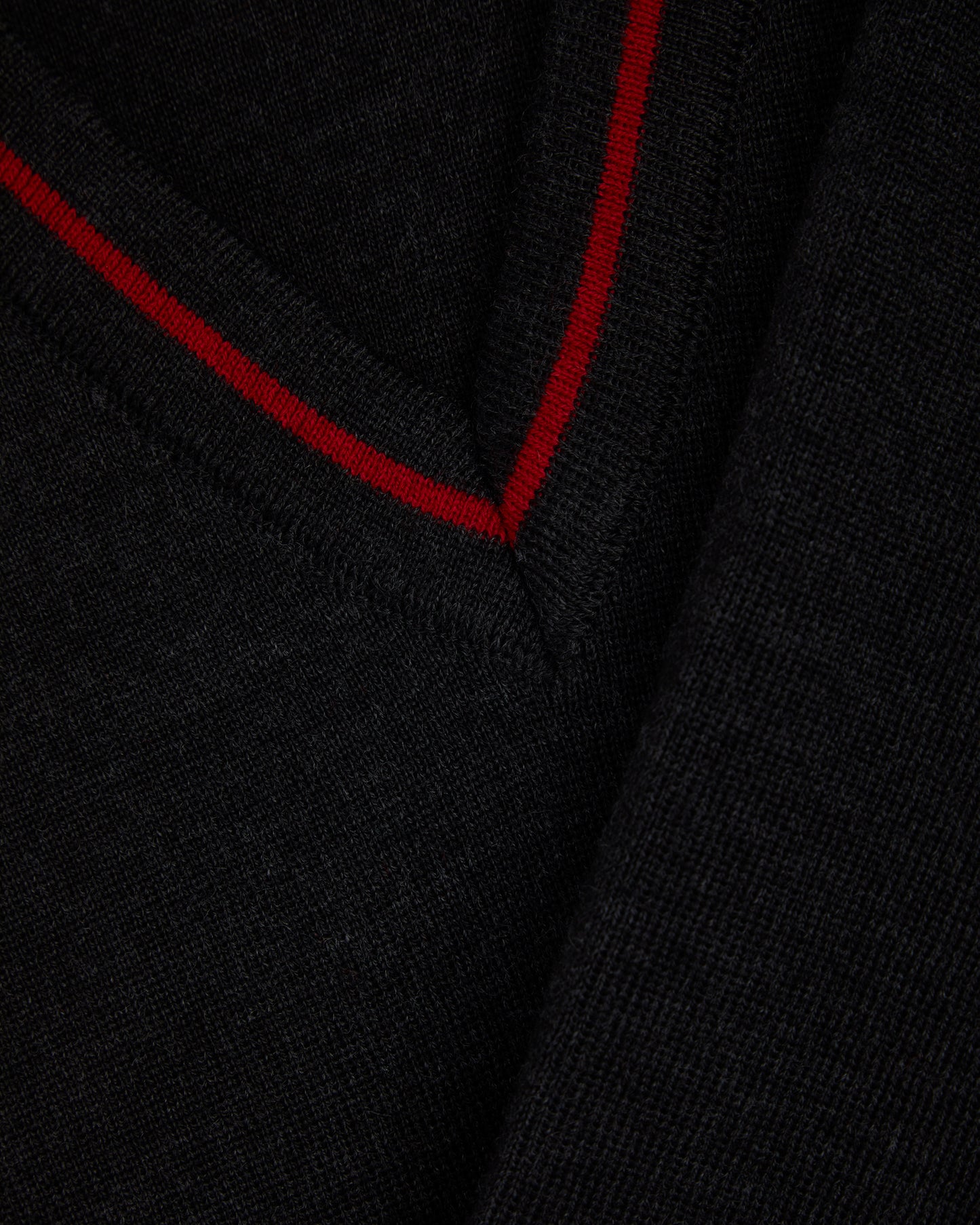 Charcoal Grey V Neck Jumper