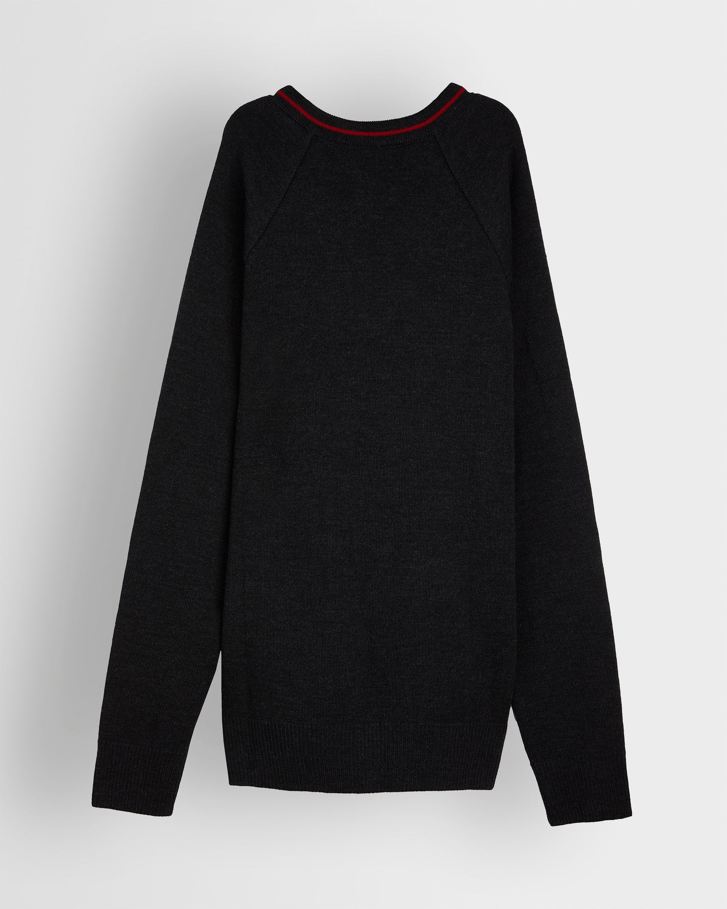 Charcoal Grey V Neck Jumper