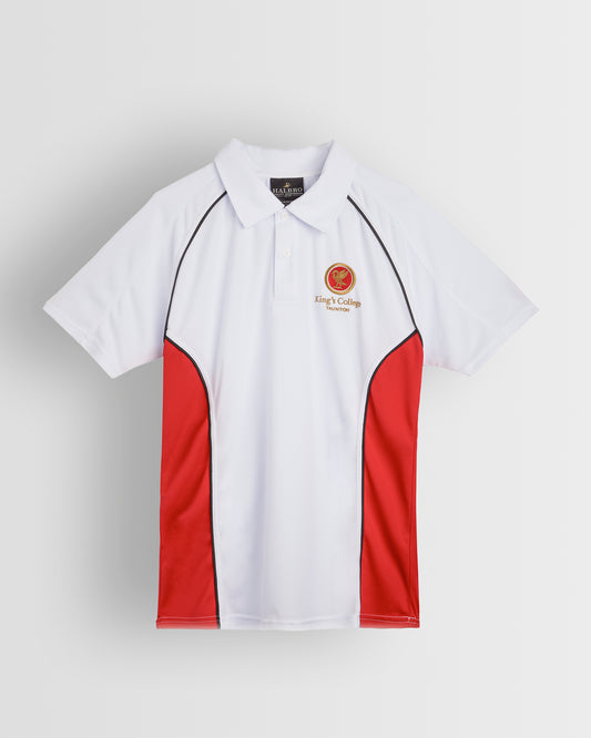 White/Red PE Polo Shirt (Uniform B)