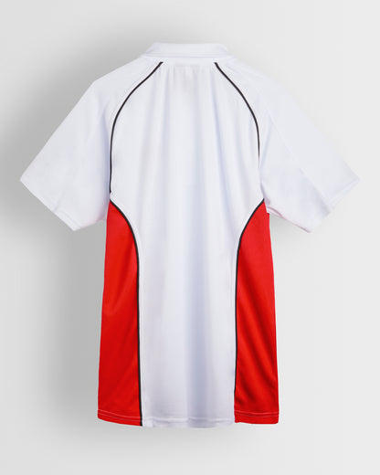 White/Red PE Polo Shirt (Uniform B)