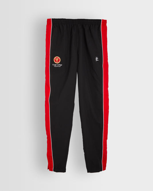Black/Red Tapered Track Pants