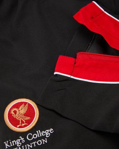 Black/Red Tapered Track Pants