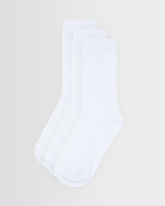 White Socks- Pack of 3