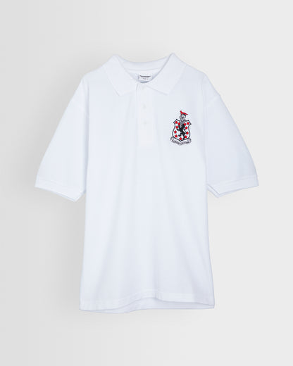 Unisex White Polo