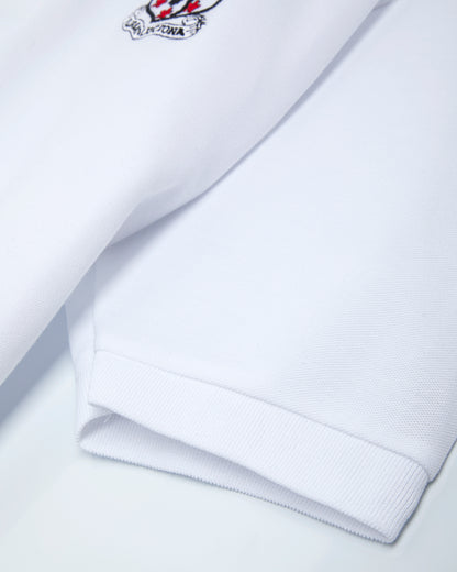 Unisex White Polo