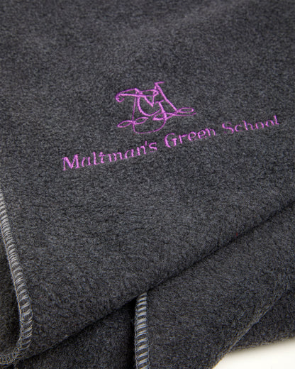 Grey Fleece Scarf