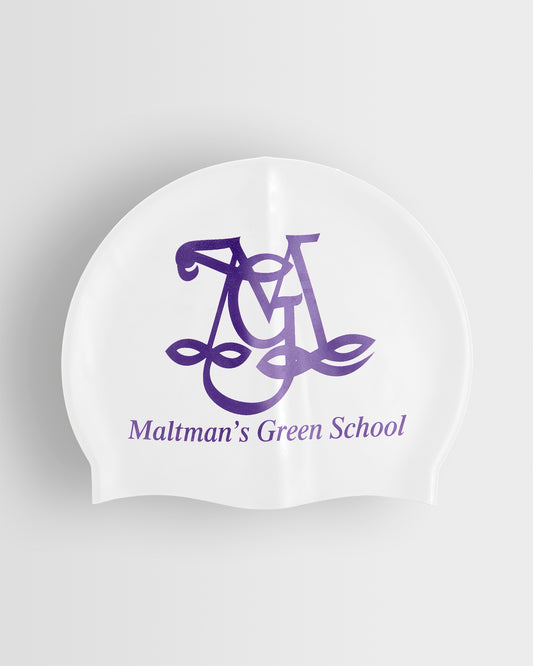 White Swim Cap