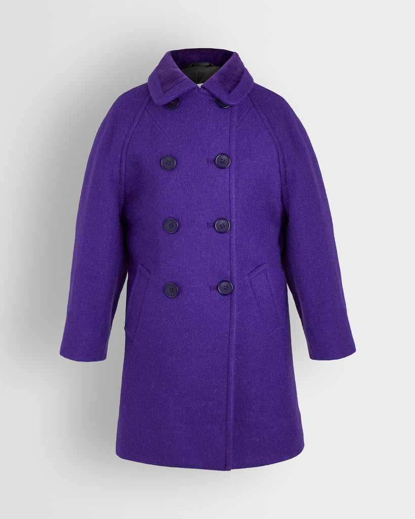 Purple Tweed Coat