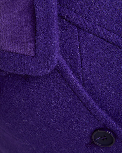 Purple Tweed Coat