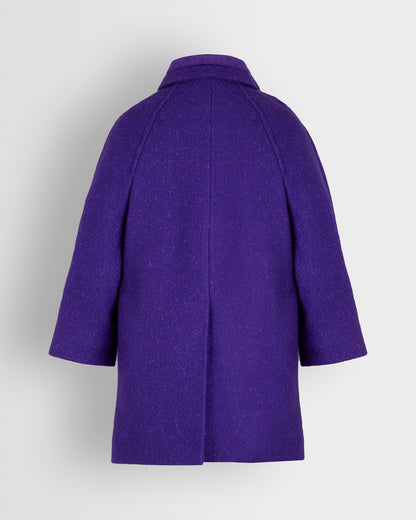 Purple Tweed Coat