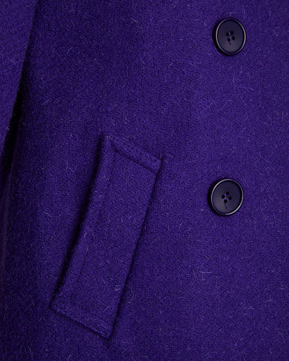 Purple Tweed Coat