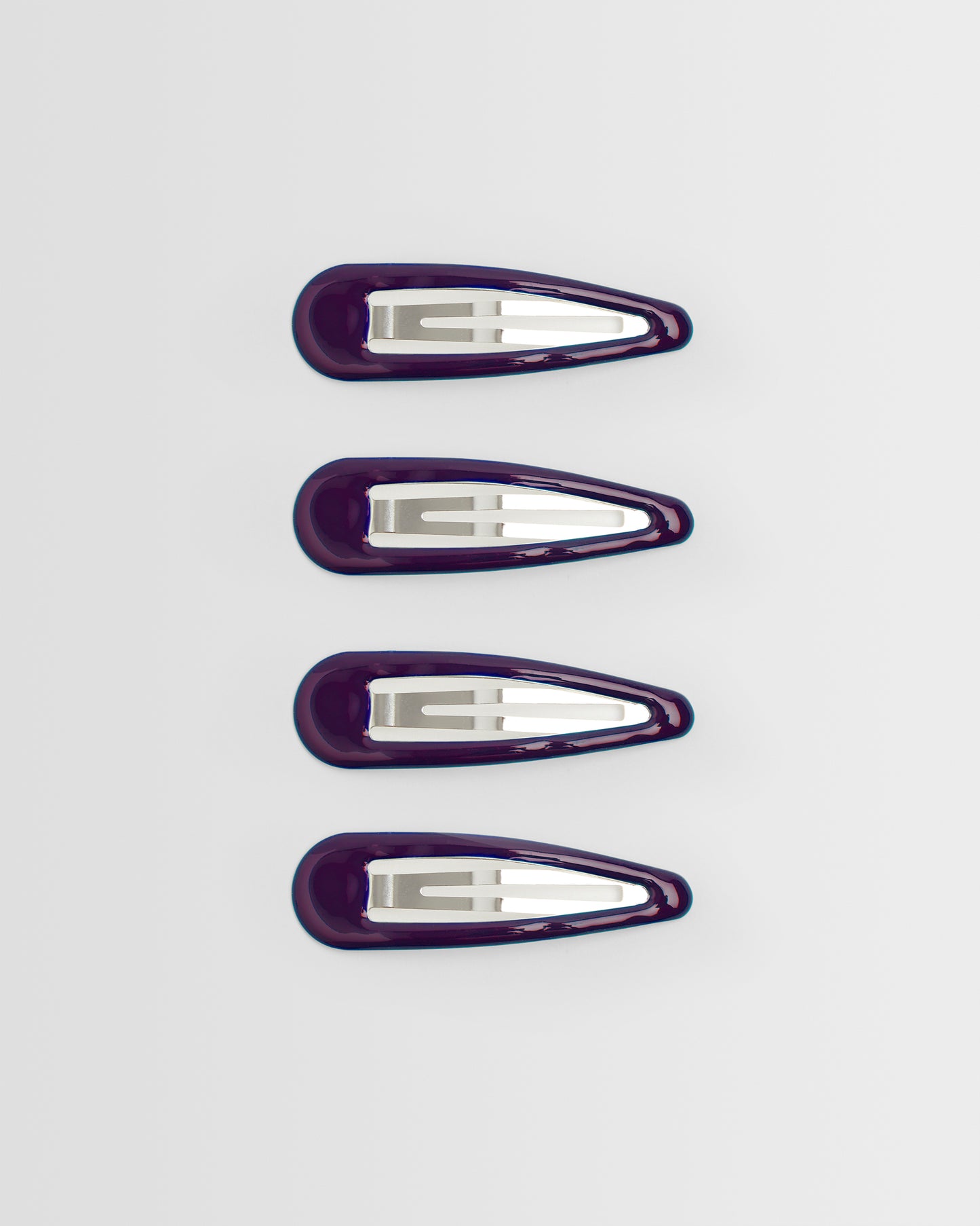 Purple Hair Clips- Pack of 4