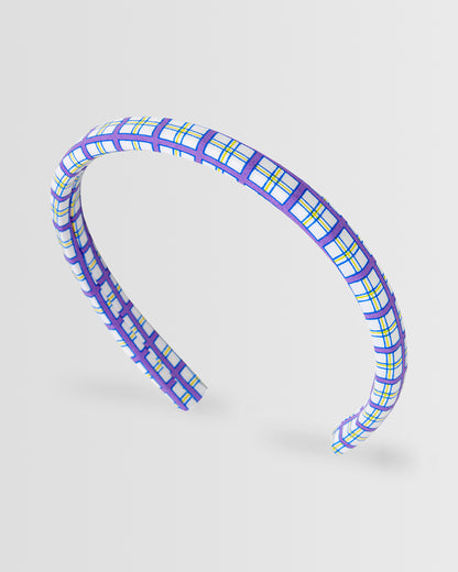 White/Purple/Green Summer Alice Band