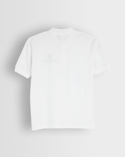 Unisex White Polo Shirt