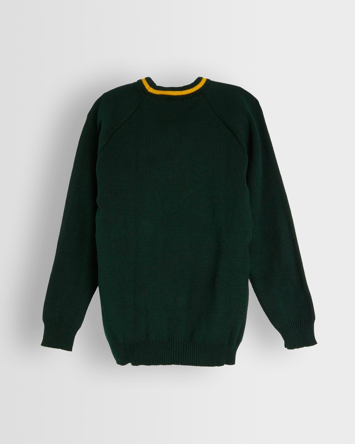 Unisex Green V Neck Jumper