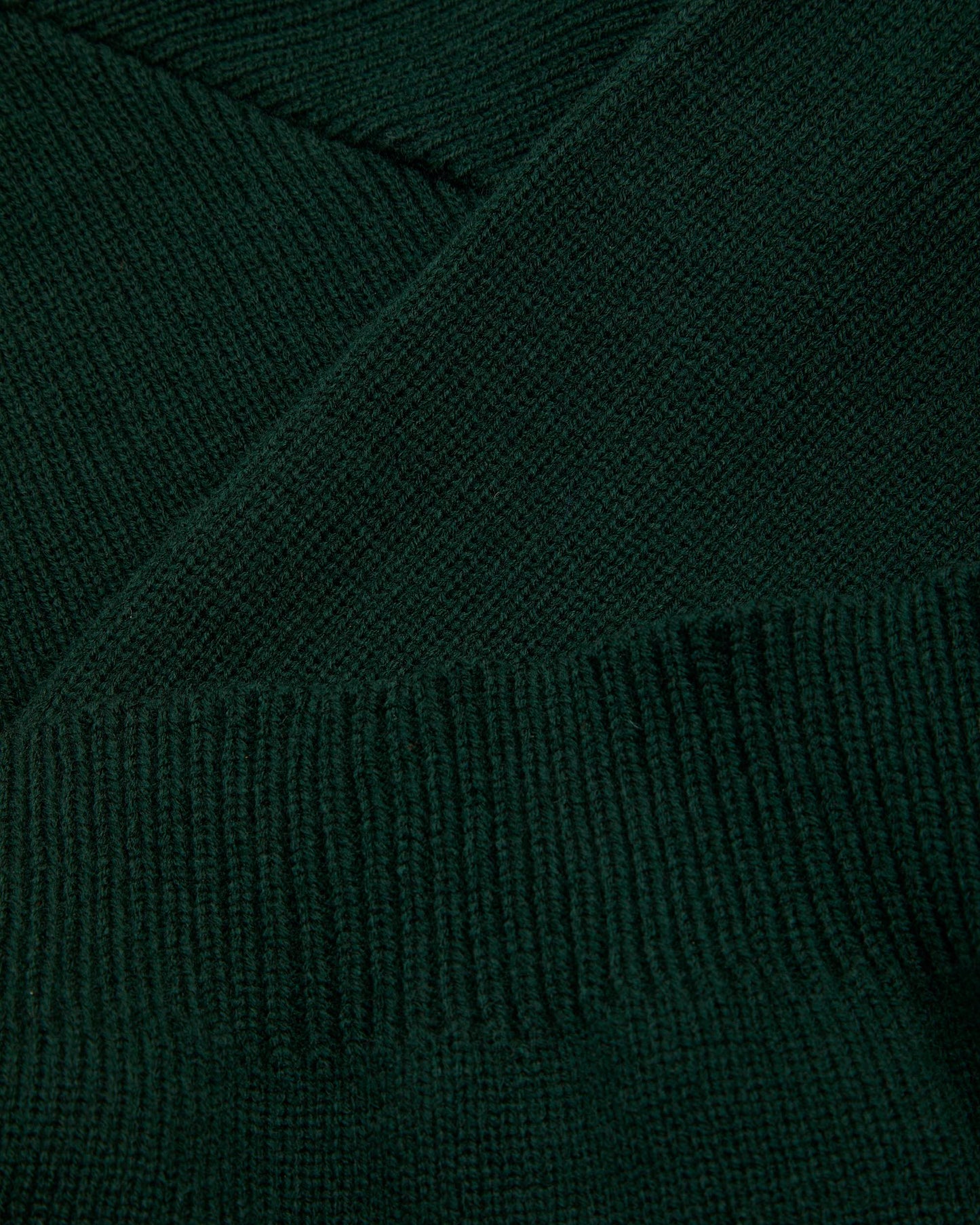 Unisex Green V Neck Jumper