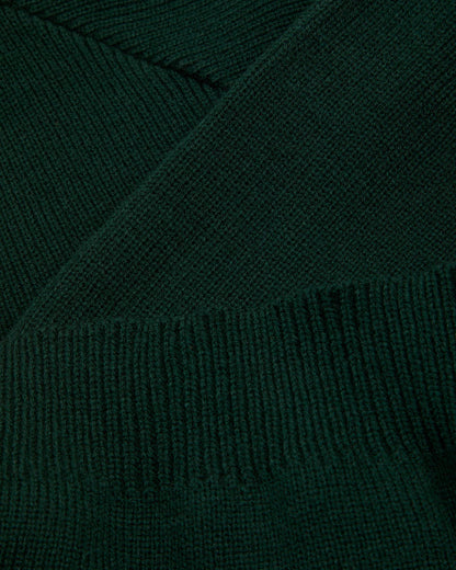 Unisex Green V Neck Jumper