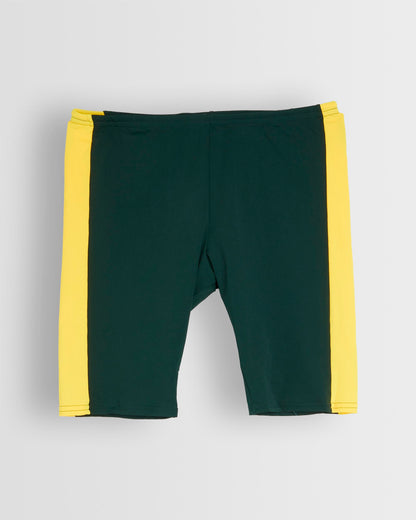 Boys Green-Yellow Jammer Swim Shorts