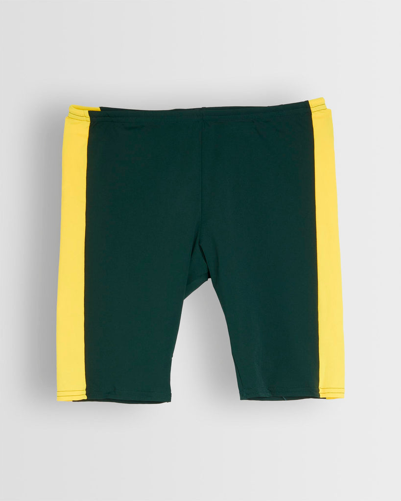 Boys Green/Yellow Jammer Swim Shorts