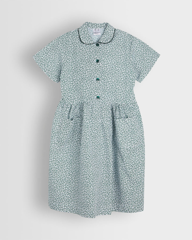 Girls Green/White Ivy Summer Dress