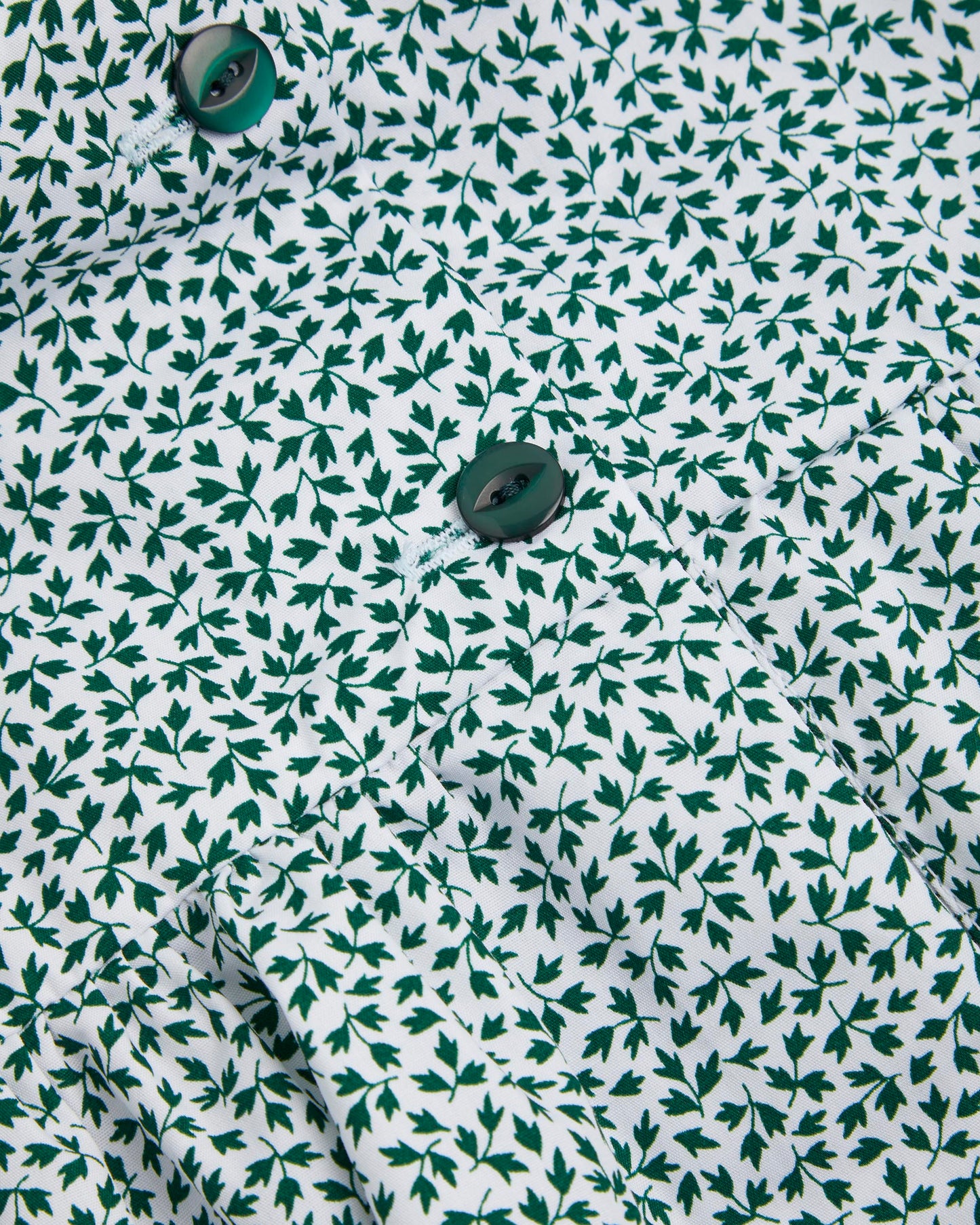 Girls Green-White Ivy Summer Dress