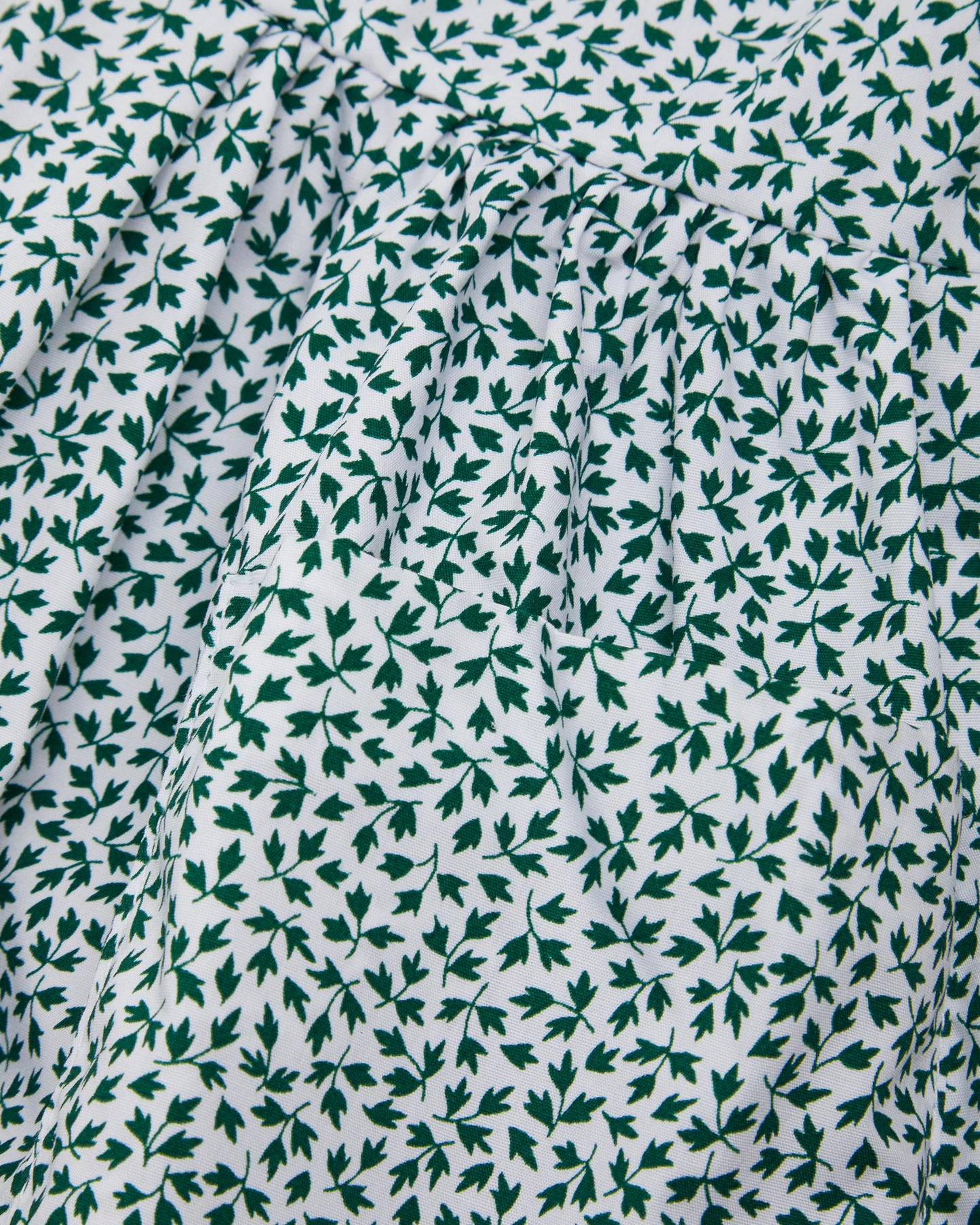 Girls Green-White Ivy Summer Dress