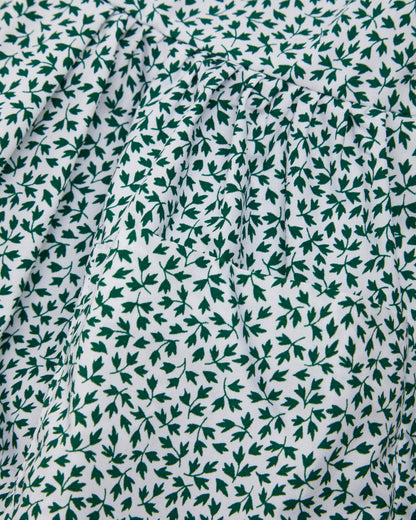 Girls Green-White Ivy Summer Dress