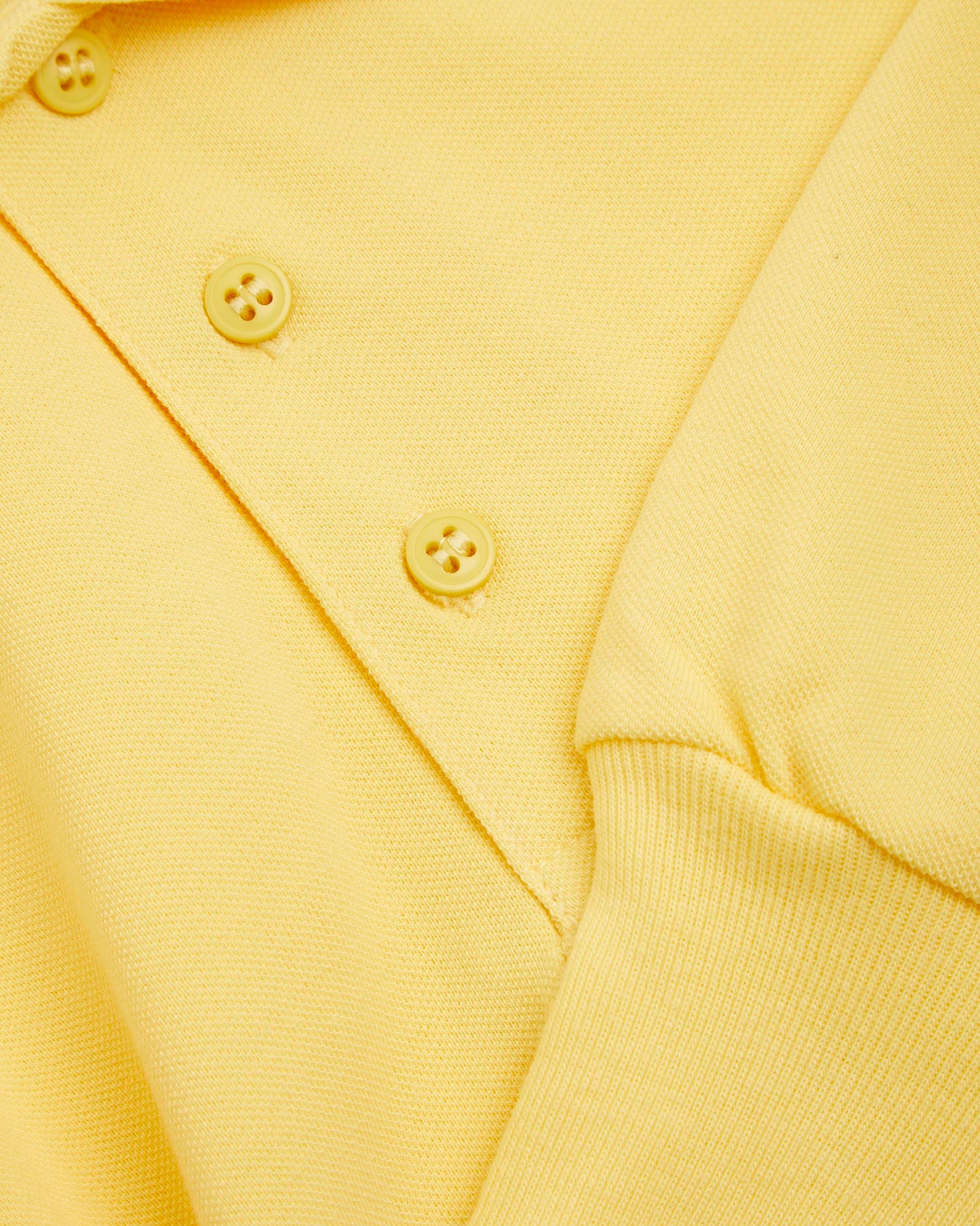 Unisex Gold Long Sleeved Polo Shirt