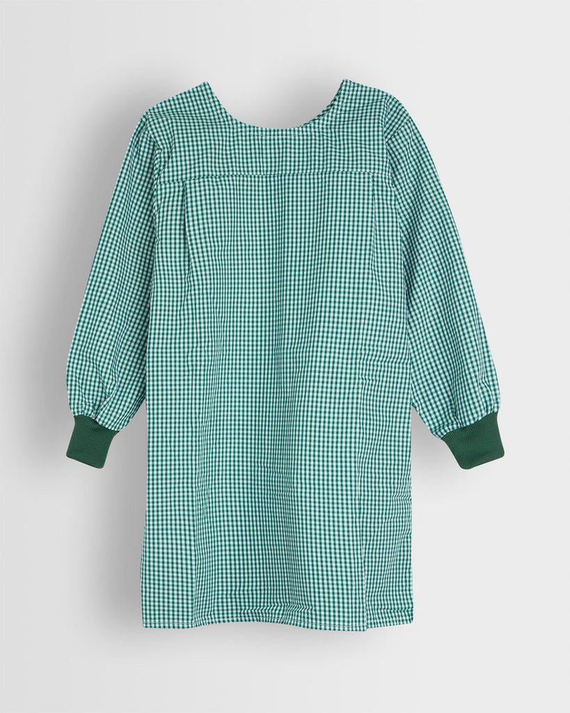 Unisex Green/White Checked Painting Smocks