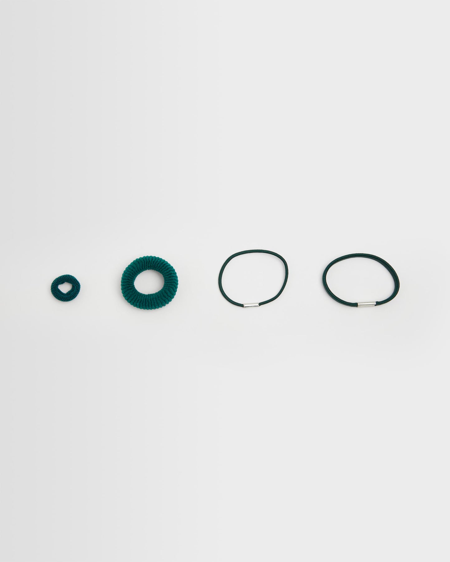 Girls Green Ponio Hair Bands- Pack of 24