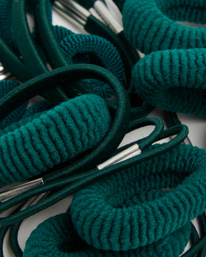 Girls Green Hair Tie- Pack of 24
