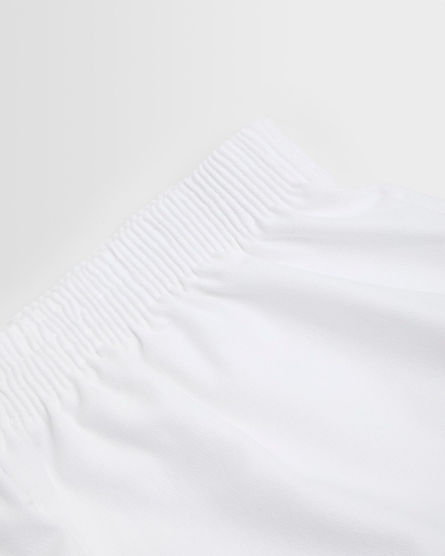 Unisex White PE Shorts