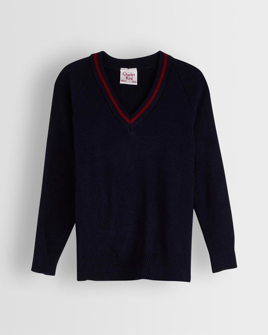 Navy V Neck Pullover