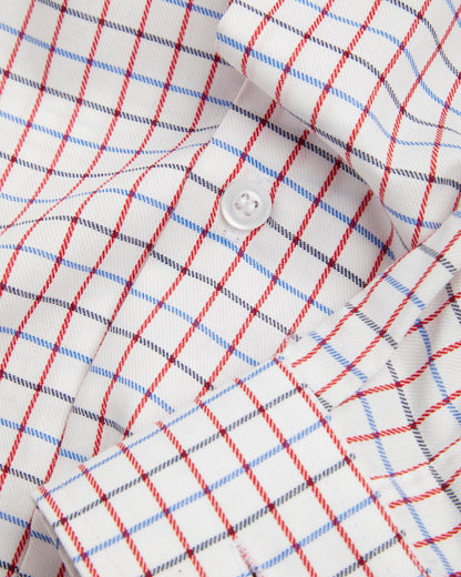 Tattersall Checked Long Sleeved Shirt