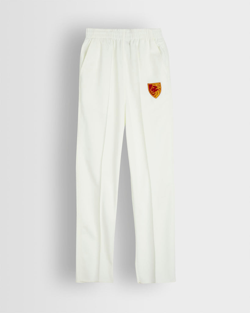 Boys White Cricket Trousers