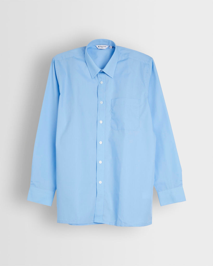 Boys Pale Blue Long Sleeved Shirts- Pack of 2