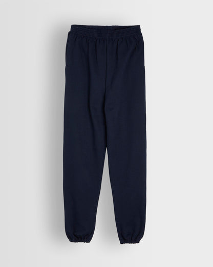 French Navy Elasticated Hem Jog Pants Front