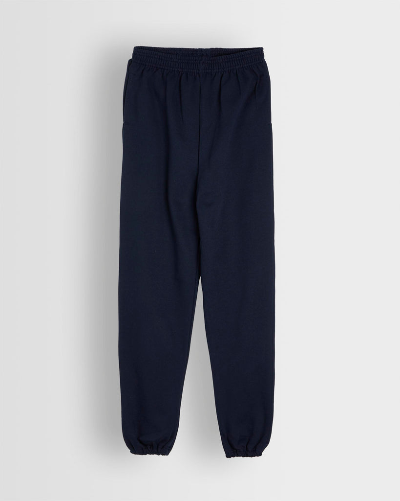 French Navy Elasticated Hem Jog Pants Front