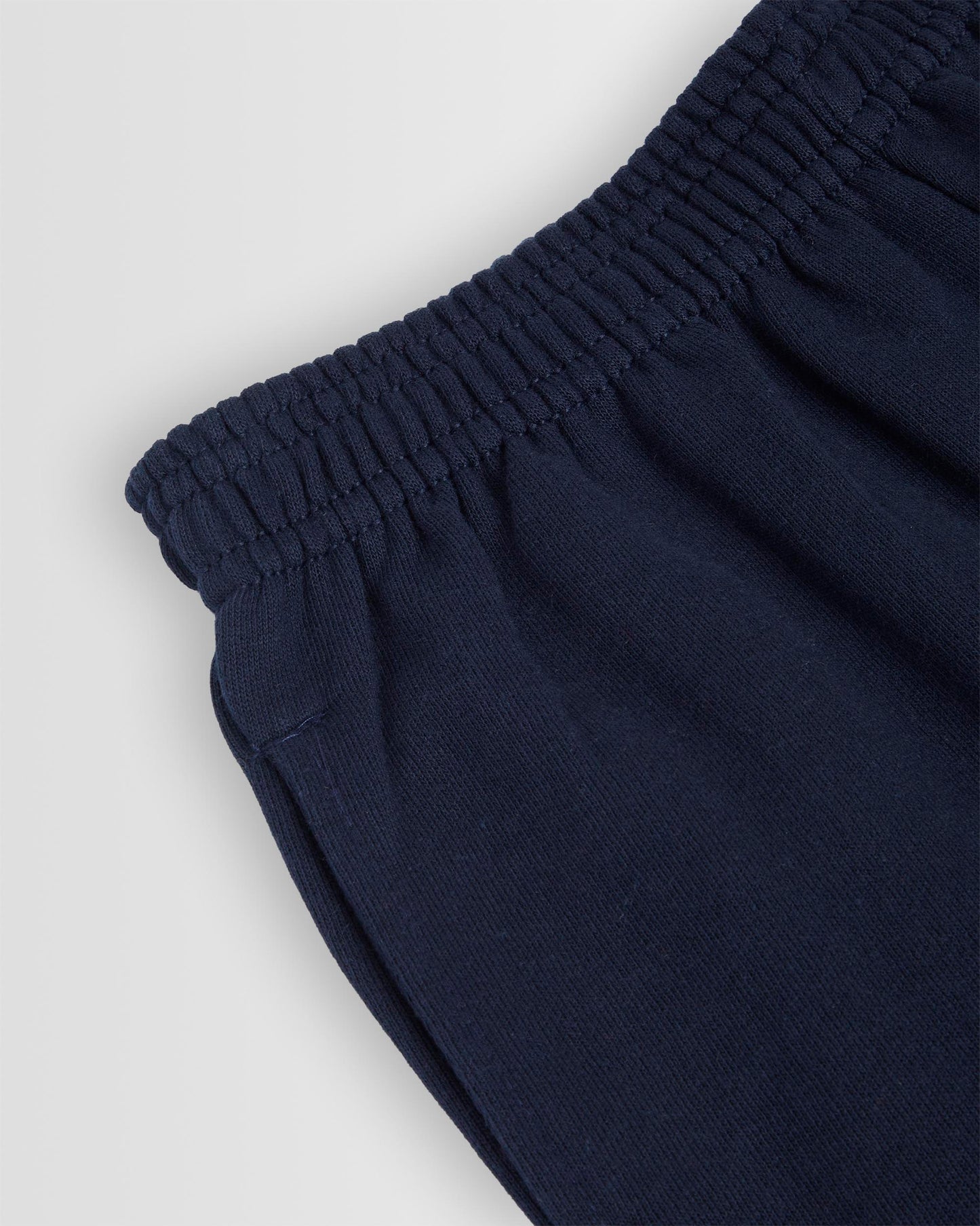 French Navy Elasticated Hem Jog Pants Waist