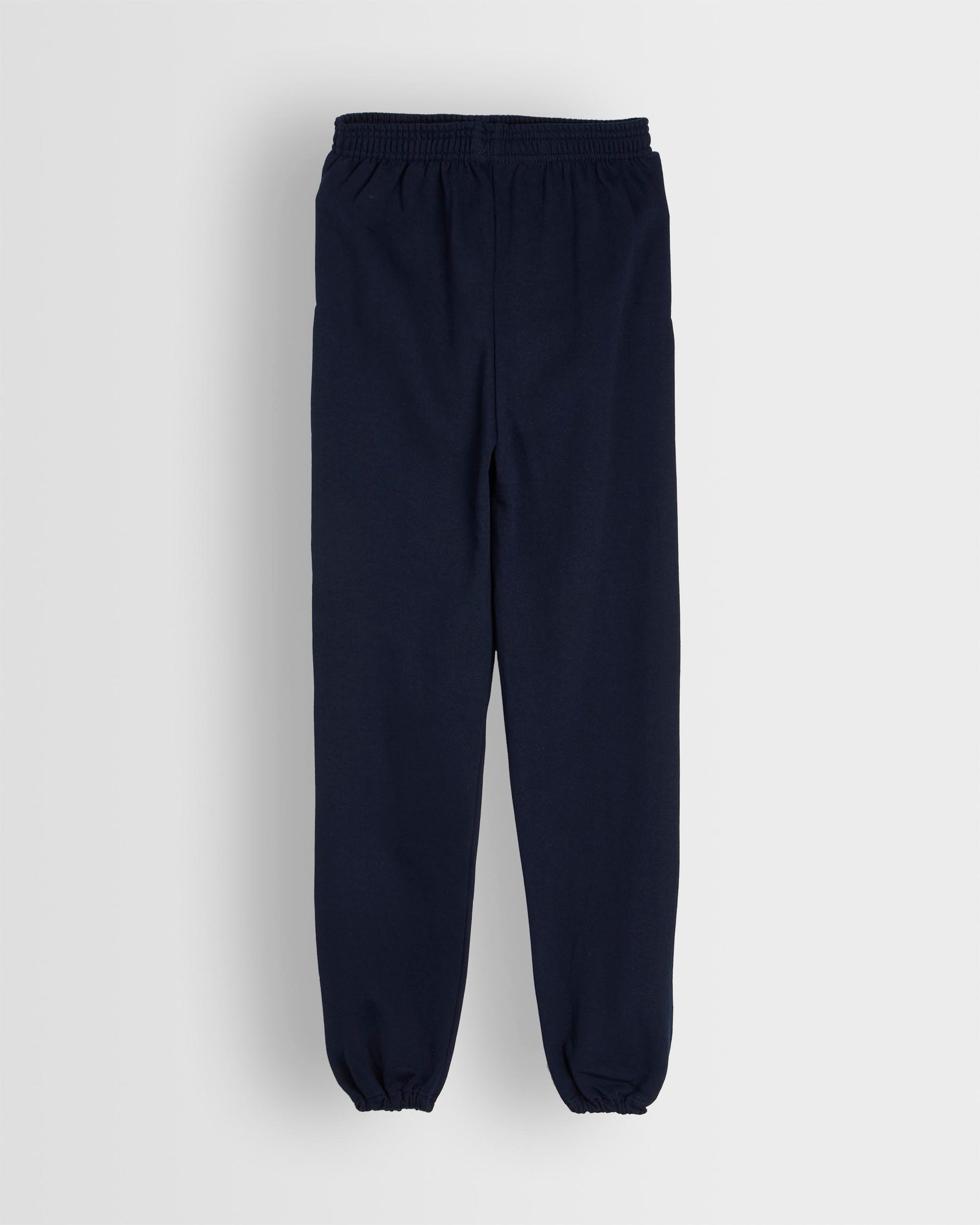 French Navy Elasticated Hem Jog Pants Back