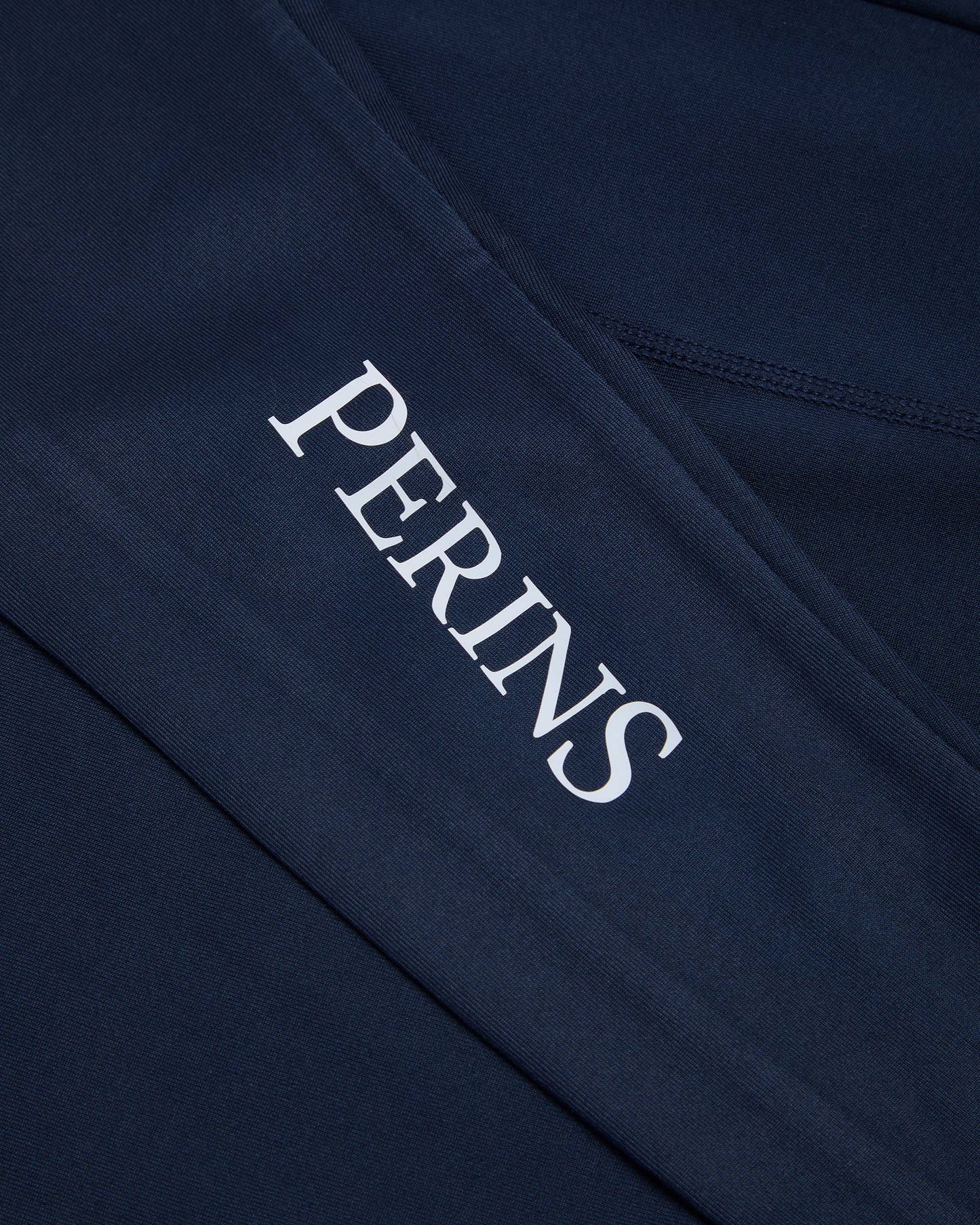 Close up of school branding on sleeve