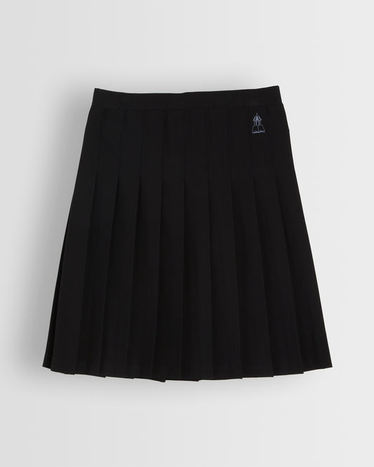Black Pleated Skirt with Logo (Discontinued)